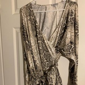 White Birch belted blouse